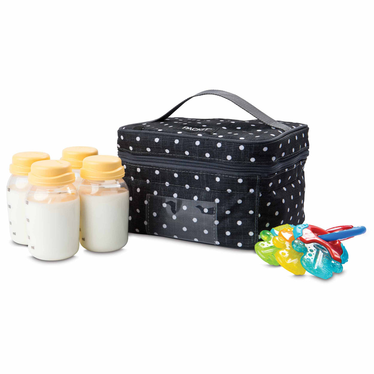 freezable-breastmilk-and-formula-cooler-w2 2023_Breastmilk-Cooler_Polka-Dots_Left_Food-Combo_Lores.jpg