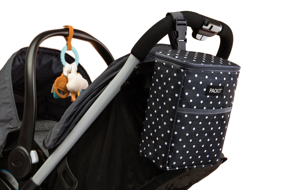 freezable-double-baby-bottle-bag-a5 freezable-double-baby-bottle-bag-polka-dots-lifestyle-stroller.jpg