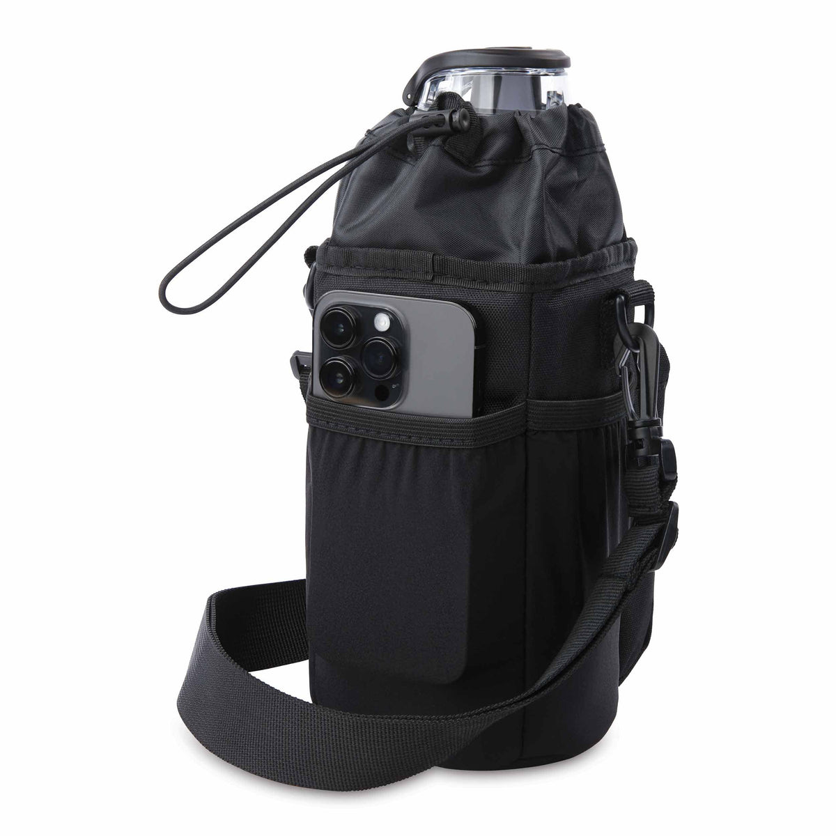 freezable-hydration-crossbody-m6 freezable-hydration-crossbody-black-back-elastic-slip-pocket.jpg